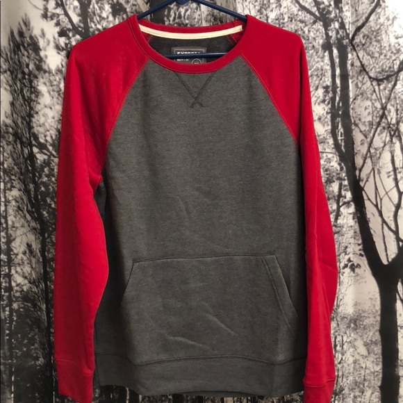 Express Other - Express red and gray color block sweatshirt